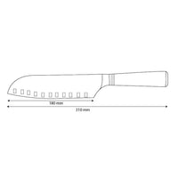 Micarta Jewels Damas Santoku 18 cm