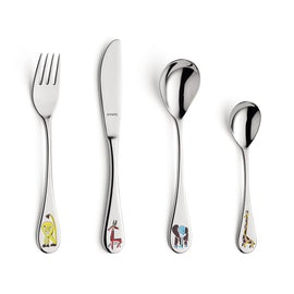Amefa - Safari 4-piece children's cutlery Amefa - Safari 4-delig Kinderbestek Kinderbestek Amefa