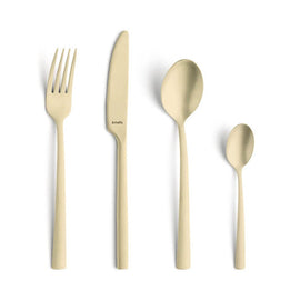 Amefa - Manille Stonewash 16-piece Cutlery Set - Champagne Amefa - Stonewash PVD Champagne 16-pc set in trend box - champagne Amefa