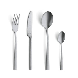 Amefa - Manille Stonewash 16-piece Cutlery Set - Silver Amefa - Stonewash Stainless Steel 16-pc set in trend box - stainless steel Amefa