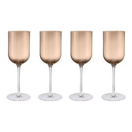 Blomus - FUUMI White Wine Glasses Coffee 310 ml (set of 4) Blomus - FUUMI Witte Wijnglazen Coffee 310 ml (set van 4) Witte wijnglazen Blomus