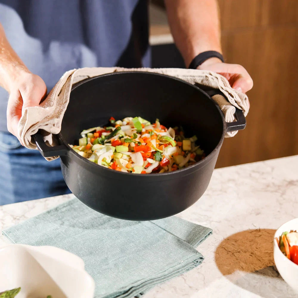 Cook & Pan - Signature Gietijzeren Braadpan 28 cm - 6.5 liter Braadpan Cook & Pan