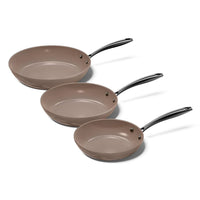 Ensemble de 3 poêles à frire Cook & Pan - Taupe of Mind