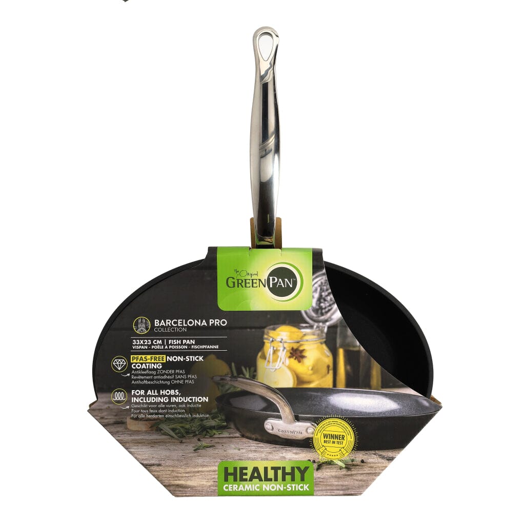 GreenPan - Barcelona Pro Vispan met keramische antiaanbaklaag 33 x 23 cm Vispan GreenPan