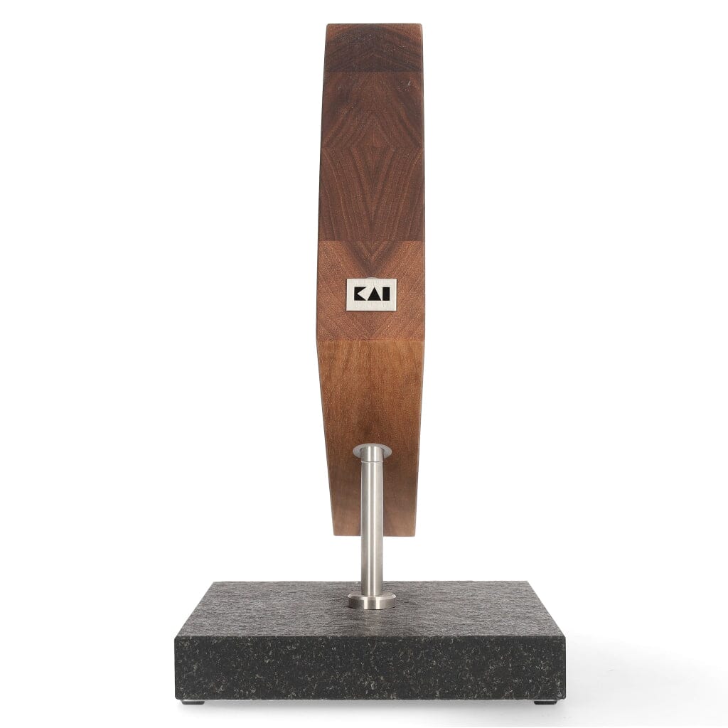 Kai Shun - Roterend Messenblok Graniet/Walnoot Kai Shun