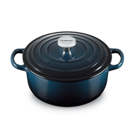 Le Creuset - Braisière ronde en fonte émaillée - Nuit - 24 cm Le Creuset - Braadpan Rond in Geëmailleerd Gietijzer - Nuit - 24 cm Braadpan Le Creuset