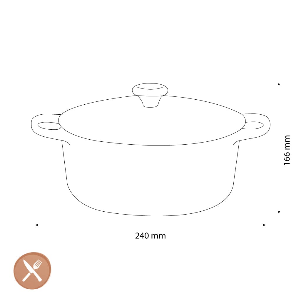 Le Creuset - Signature Braadpan - Thyme - 24 cm Braadpan Le Creuset