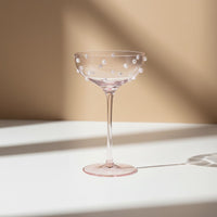 Lepelclub - Champagne Coupe - Parel - Roze Champagne glazen LepelClub