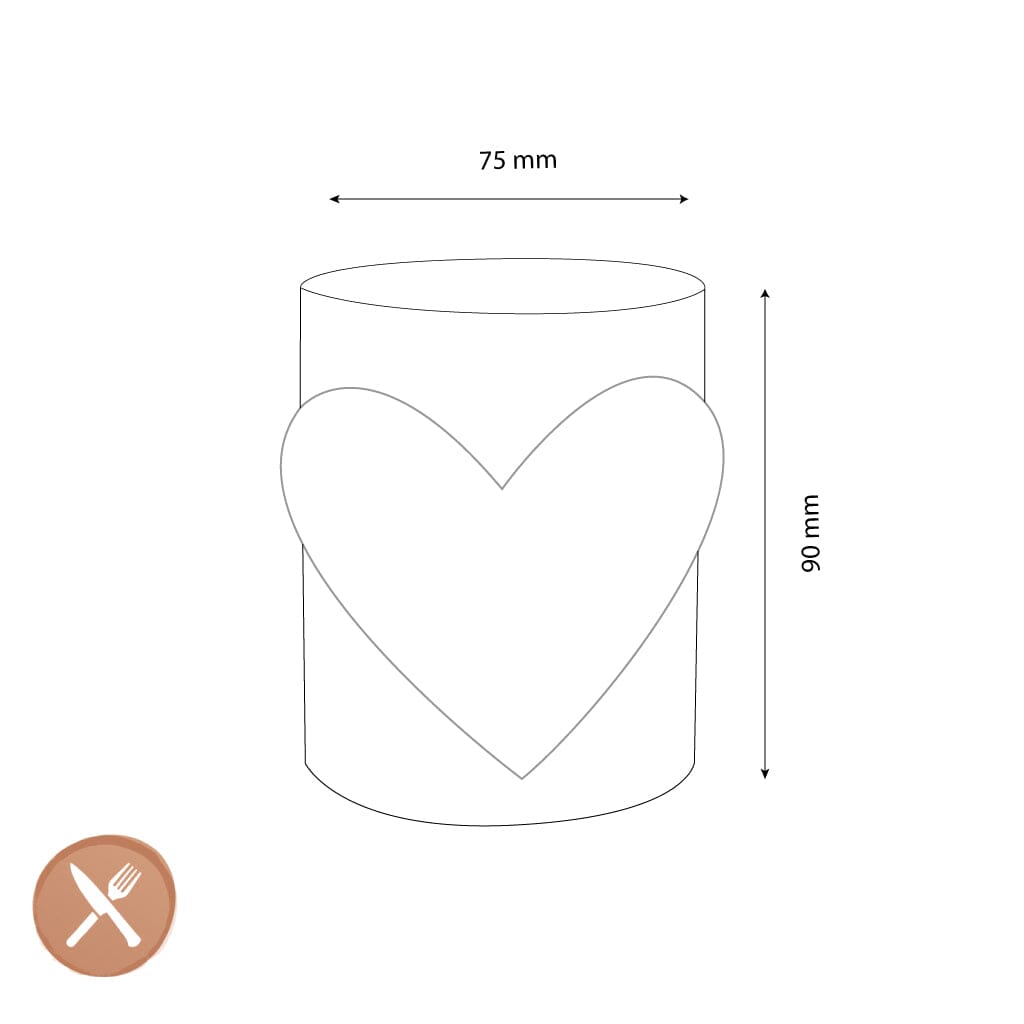 Lepelclub - Glas Hart - Transparant Drinkglazen LepelClub