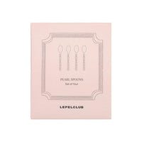 Lepelclub - Cuillères à café - Perle - Lot de 4 LepelClub