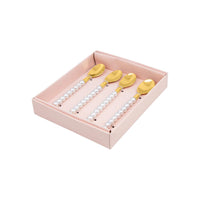Lepelclub - Cuillères à café - Perle - Lot de 4 LepelClub