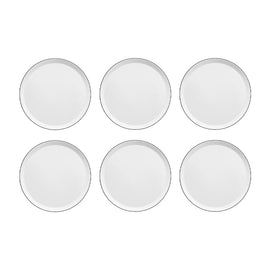 Medard de Noblat - Yaka Black Dessert plate 21.5 cm (set of 6) Medard de Noblat - Yaka Black Dessertbord 21.5 cm (set van 6) Dessertborden Medard de Noblat