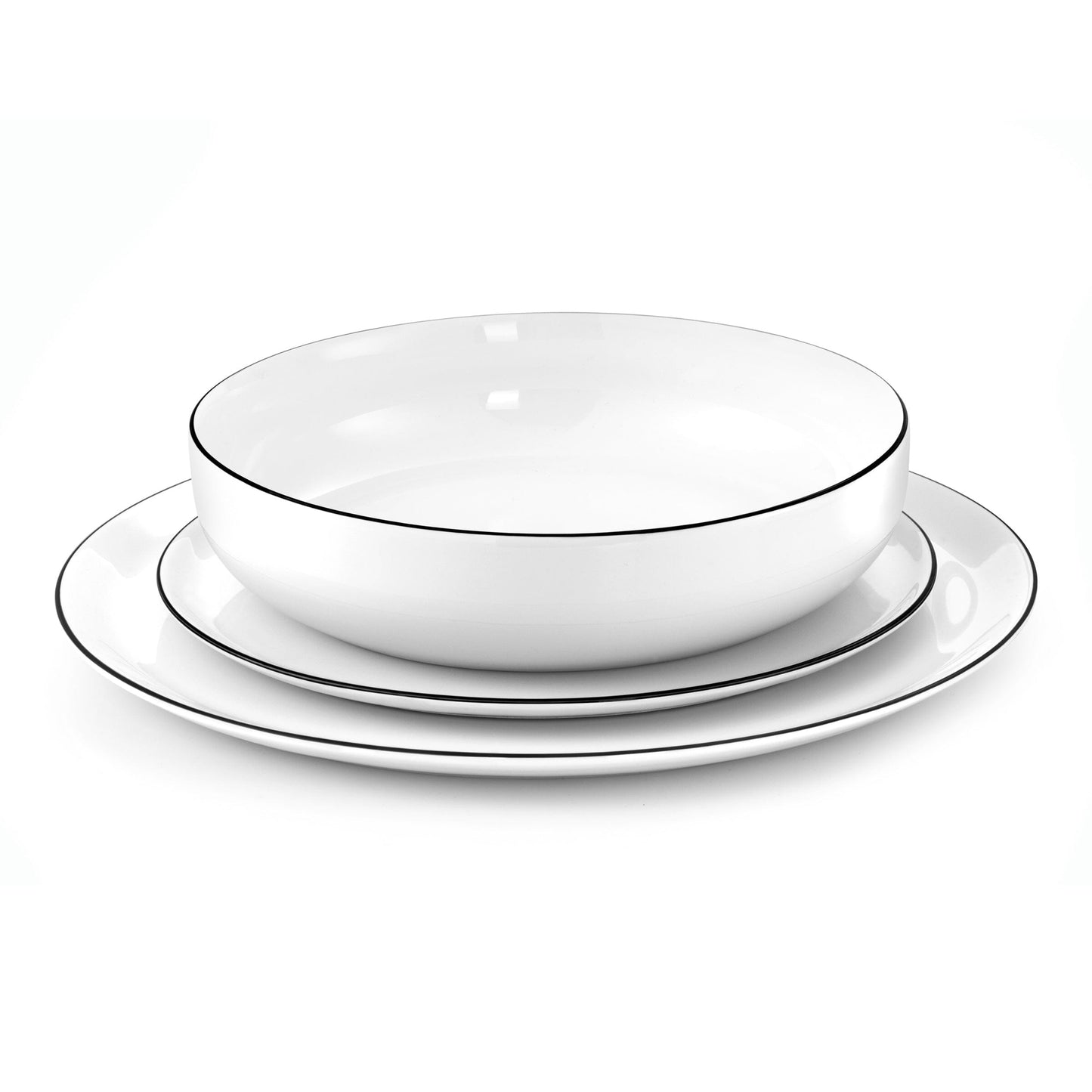 Medard de Noblat - Yaka Black Dinnerbord 27 cm (set van 6) Dinerborden Medard de Noblat
