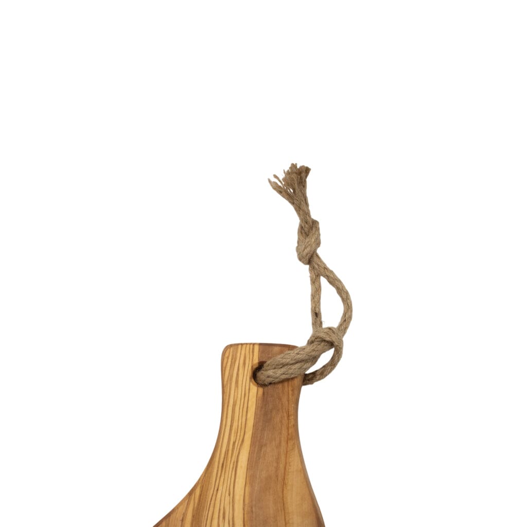 Oval - Olijfhouten Serveerplank Rustique met handvat 40-45 cm Oval Kitchenware
