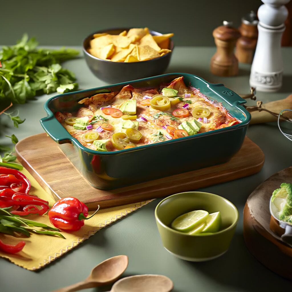 Peugeot - Appolia Ovenschaal Rechthoekig 40 cm Bosgroen Ovenschaal Peugeot