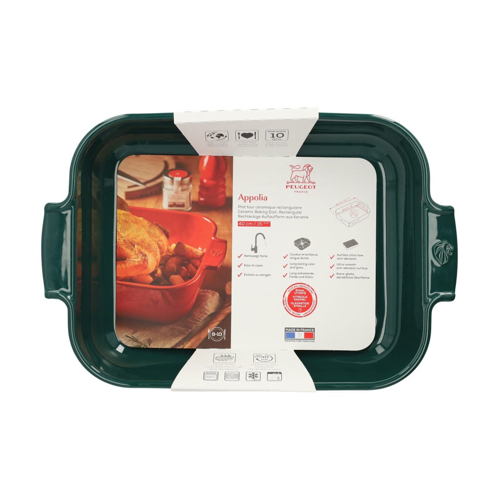 Peugeot - Appolia Rechthoekige ovenschaal 40cm bosgroen Peugeot