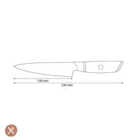 Shinrai Knives - Hikari Damascus Officemes 13 cm Officemes Shinrai Knives