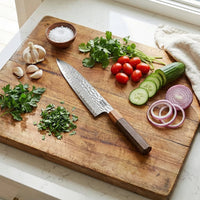 Shinrai Knives - Kigami Exclusive Damascus 3-delige set - Koksmes + Broodmes + Schilmes Messenset Shinrai Knives