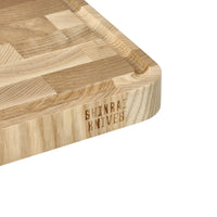 Planche à découper en frêne de luxe Shinrai Knives - Bois de bout - 35 × 25 × 2,5 cm