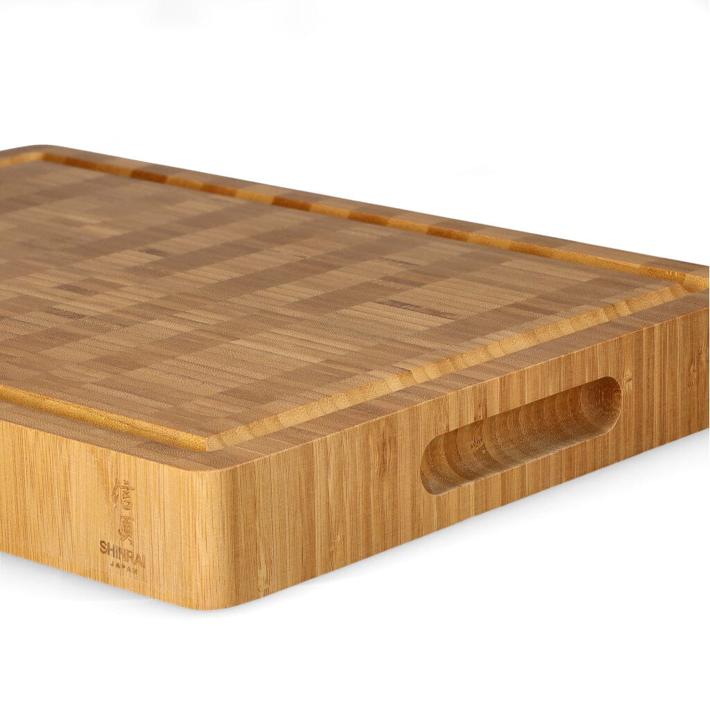 Shinrai Knives - Luxe Snijplank Massief Bamboehout - 40 x 30 x 4.5 cm Bamboe snijplank Shinrai Knives