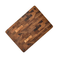 Planche à découper en bois de noyer de luxe Shinrai Knives - Bois de bout - 35 × 25 × 2,5 cm