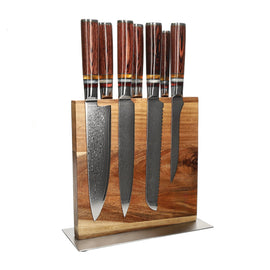 Shinrai Knives - Micarta Jewels 7-piece Knife Set + Knife Block Cito double-sided Shinrai Knives - Micarta Jewels 7-delige Messenset + Messenblok Cito dubbelzijdig Messenset met blok Shinrai Knives