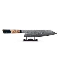 Couteaux Shinrai - Onyx Octogone Damas Kiritsuke 23 cm - Édition Spéciale Kiritsukemes Couteaux Shinrai