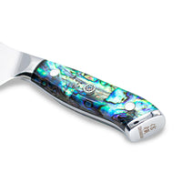 Shinrai Knives - Parelmoer Jewels Damascus Nakiri mes 20 cm Nakirimes Shinrai Knives