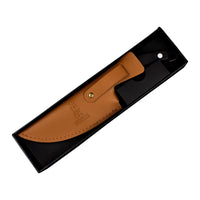 Couteau de chef Shinrai en acier inoxydable de style gladiateur avec étui - Couteau de chef d'extérieur noir