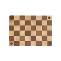 Shinrai Knives - Schaak Snijplank Acaciahout - Kopshout - 35 x 25 x 2.5 cm Houten snijplank Shinrai Knives