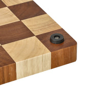 Shinrai Knives - Schaak Snijplank Acaciahout - Kopshout - 35 x 25 x 2.5 cm Houten snijplank Shinrai Knives