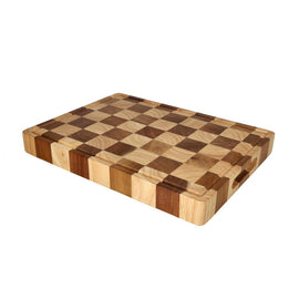Shinrai Knives - Chess Cutting Board Acacia Wood - 40 x 30 x 4.5 cm Shinrai Knives - Schaak Snijplank Acaciahout - Kopshout - 40 x 30 x 4.5 cm Houten snijplank Shinrai Knives