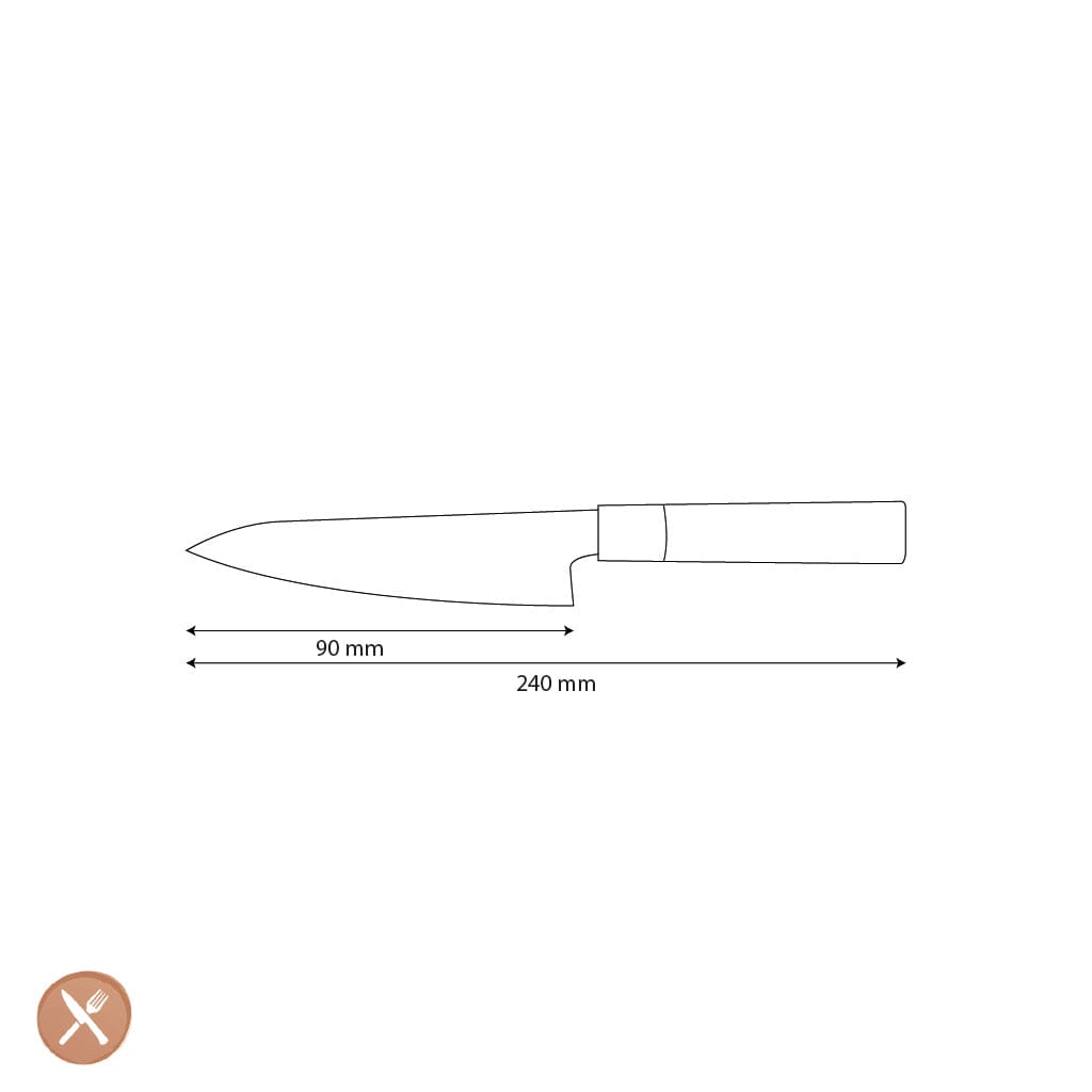 Shinrai Knives - Takumi Kaza Damascus Schilmes 9 cm Schilmes Shinrai Knives