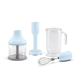 Smeg - Accessories | 4 accessories set, Pastel blue, Beaker, Chopper, Whisk, Masher Smeg - Accessoires | 4 accessories set, Pastelblauw, Beaker, Chopper, Whisk, Masher Accessoireset Smeg