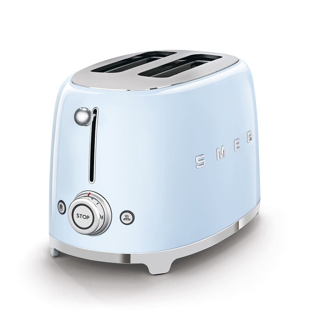 Smeg - Broodroosters | Pastelblauw | Jaren 50 | Toaster 2x2 Broodrooster Smeg