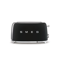 Smeg - Broodroosters | Zwart | Jaren 50 | Toaster 2x4 Broodrooster Smeg