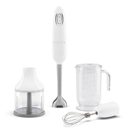 Smeg - Hand blender | White | 1950s | Hand blender with accessories Smeg - Staafmixer | Wit | Jaren 50 | Staafmixer met accessoires Staafmixer Smeg