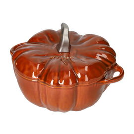 Staub - Pumpkin Roasting Pan - Cinnamon - 24 cm Staub - Braadpan Pompoen - Kaneel - 24 cm Braadpan Staub
