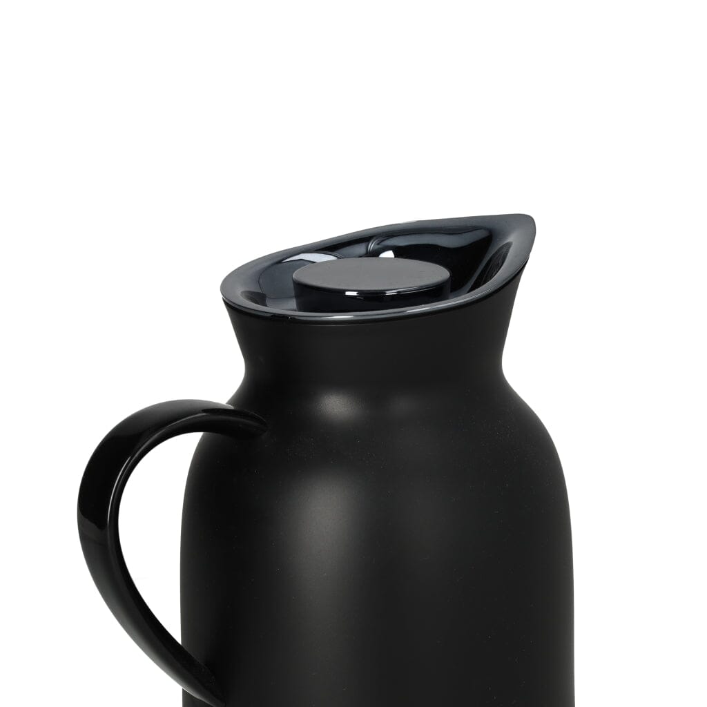 Stelton - Amphora Thermoskan 1 l. - Zacht Zwart Thermoskan Stelton