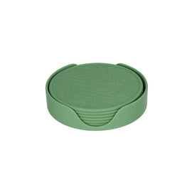 Tools2Cook - Silicone Coaster Set (7 pieces) Sage Green Tools2Cook - Siliconen Onderzetterset (7 stuks) Sage Green Onderzetter Tools2Cook