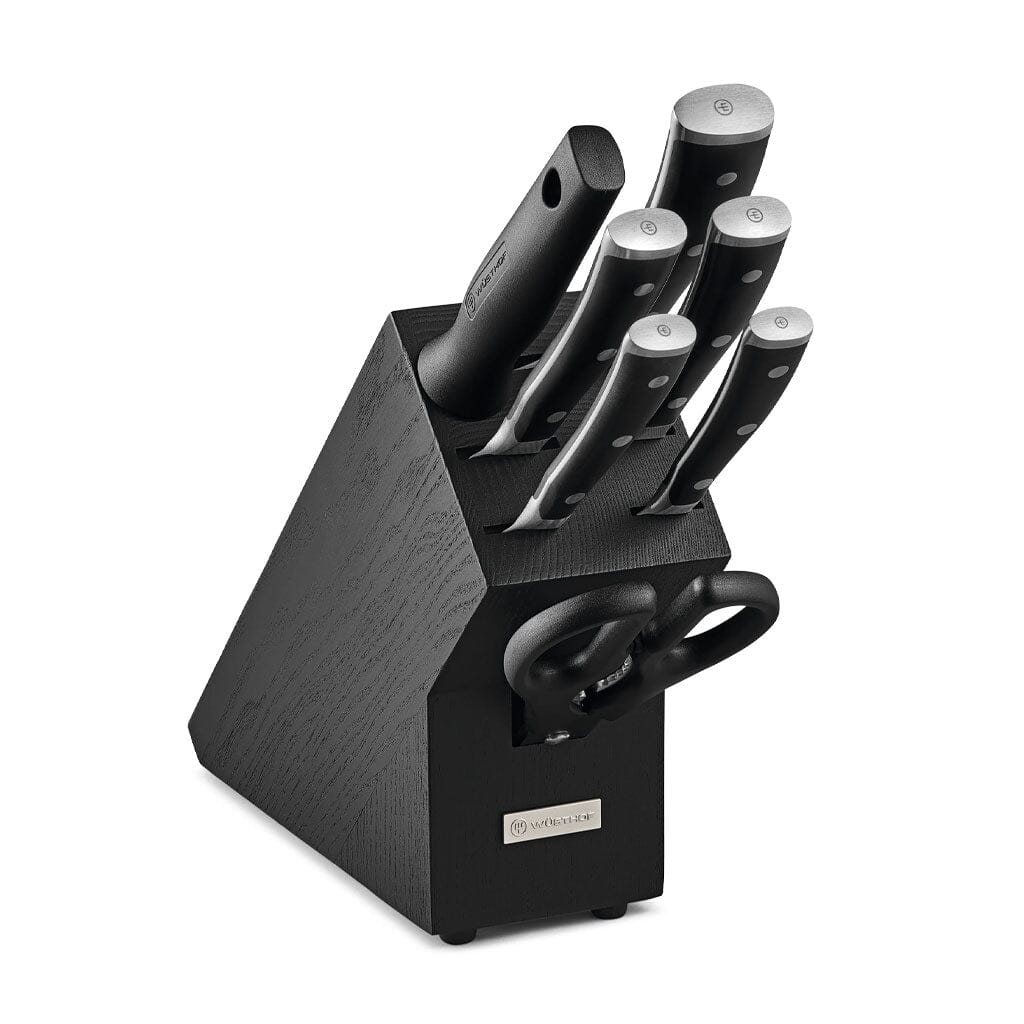 Wusthof - Classic Ikon 6-delige Messenset met zwart messenblok Messenset met blok Wusthof