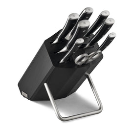 Wusthof - Classic Ikon 8-piece knife set with black knife block Wusthof - Classic Ikon 8-delige Messenset met zwart messenblok Messenset met blok Wusthof