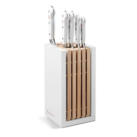 Wusthof - Classic Knife Set 5-piece White with block Wusthof - Classic Messenset 5-delig Wit met blok Messenset met blok Wusthof