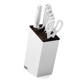 Wusthof - Classic Knife Set 6-piece with Santoku White with block Wusthof - Classic Messenset 6-delig met Santoku Wit met blok Messenset met blok Wusthof