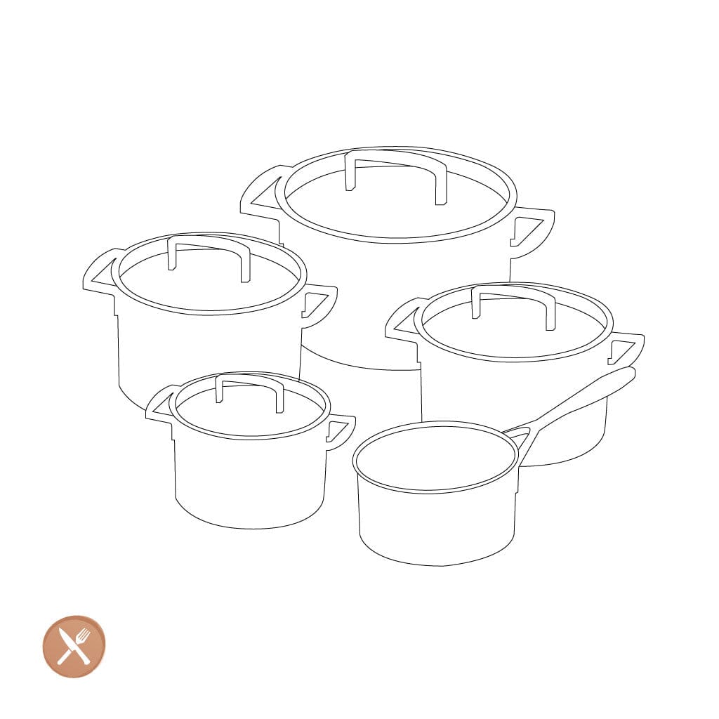 Zwilling - TrueFlow 5-delige pannenset Pannenset Zwilling