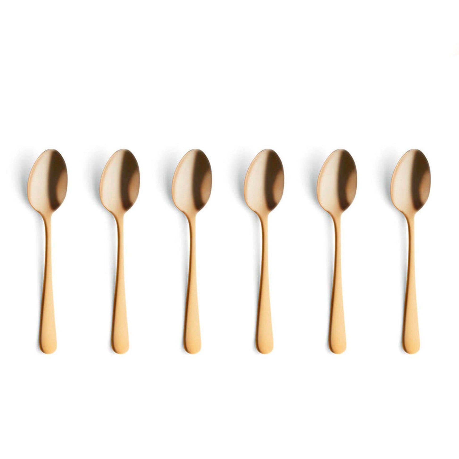 Amefa - Austin 6 Theelepels - Mat Goud Theelepels Amefa