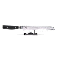 Japans Yaxell Ran Broodmes 23 cm 69 laags roestvrij damast staal met canvas-micarta heft Broodmes Yaxell