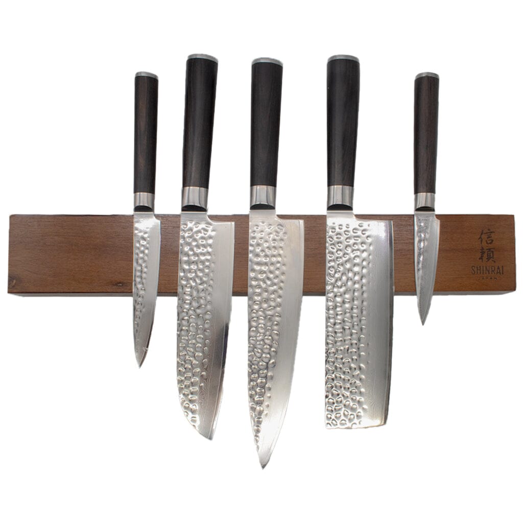 Acacia Wood Magnetic Knife Holder Chef Santoku Japanese Knife