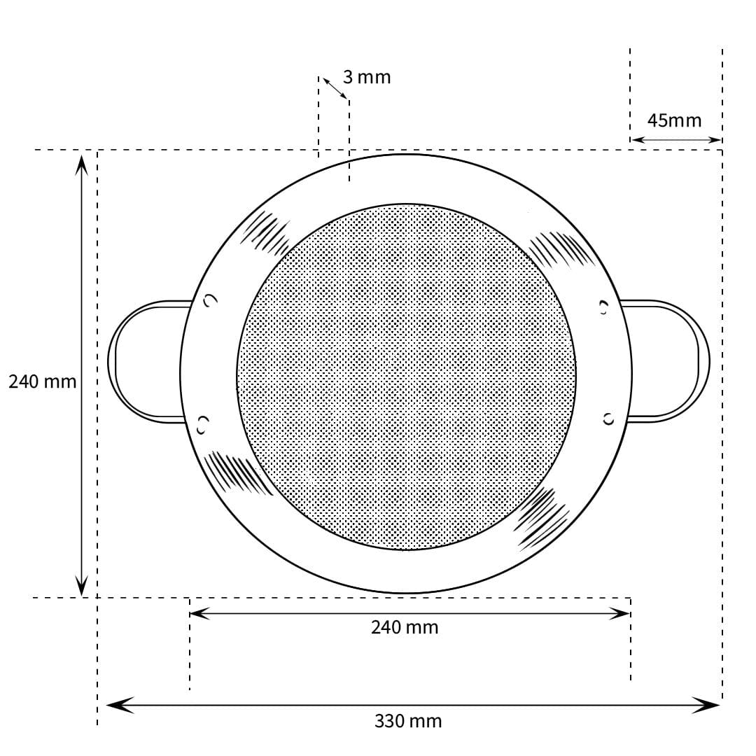Satake - Hapjespan 24 cm anti-aanbaklaag Hapjespan Satake