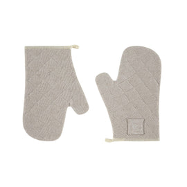 Witloft - Recycled Cotton Oven Mitts (2 pcs.) - Sand Witloft - Gerecycled Katoen Ovenwanten (2 st.) - Zand Ovenwanten Witloft